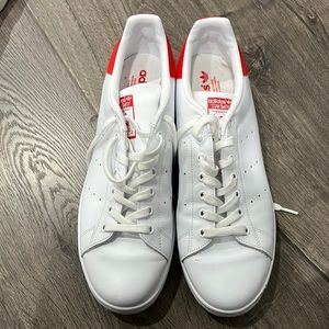 Adidas Stan smith white with red trimming